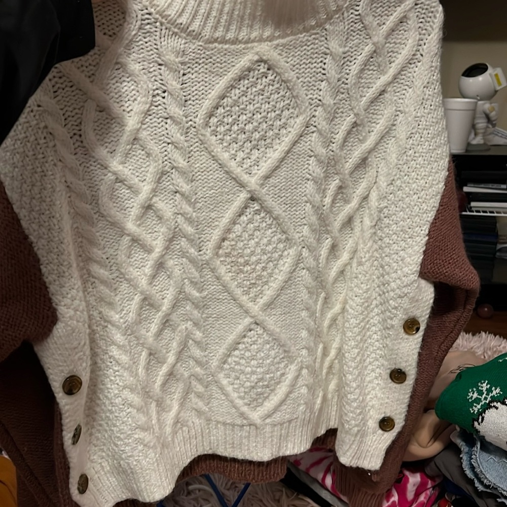 cute heavy sweater; small